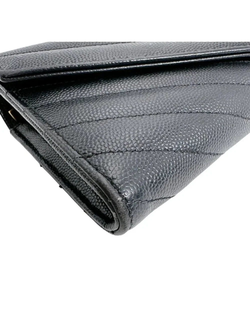 Saint Laurent Cassandra Wallet Button Type Black - Picture 5 of 15